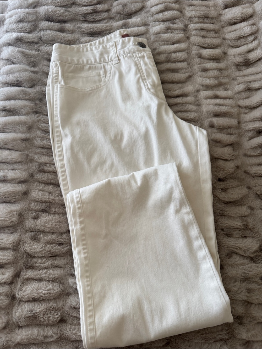 Galliano Straight Leg White Jeans